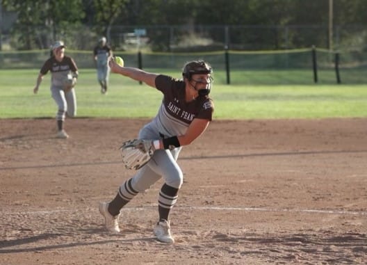 St. Francis-Mountain View pitcher Shannon Keighran courtesy of Keighran family March 2023032820233171